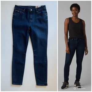 Prana Skinny Sienna Skinny Jeans Size 12 Deep Blue Organic Cotton Denim NWT